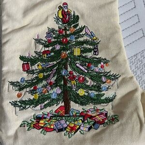 Spode Embroidered Brand New Christmas Stocking